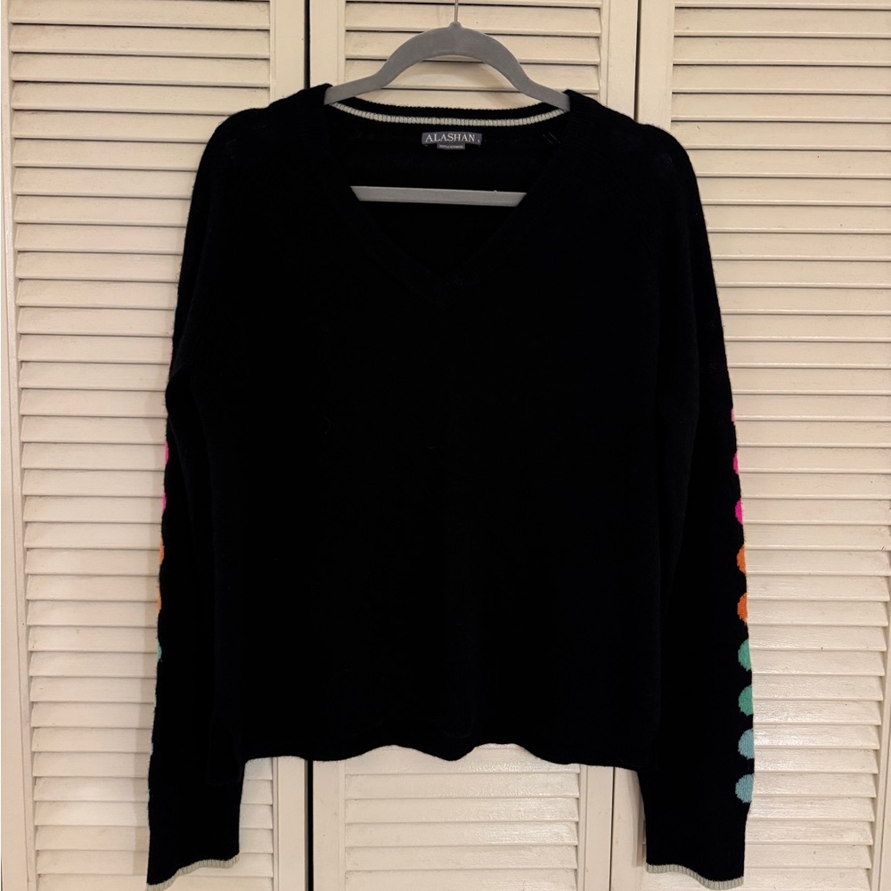 Alashan Women's Black 100% cashmere sweater